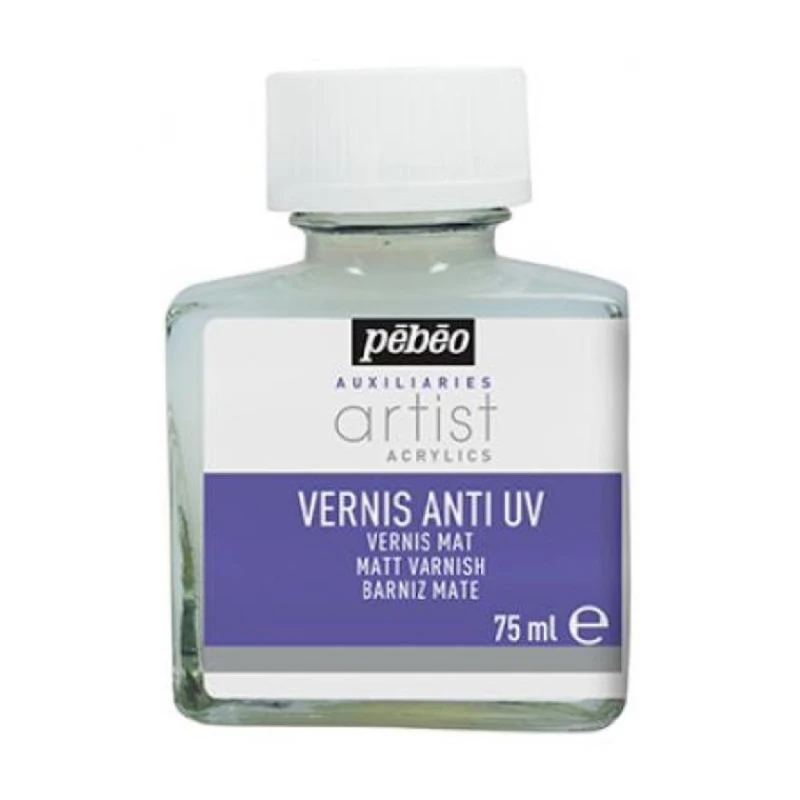Матовый лак с UV защитой для акриловых красок Pebeo Varnish Anti UV 75 мл Матовый лак с UV защитой для акриловых красок Pebeo Varnish Anti UV 75 мл