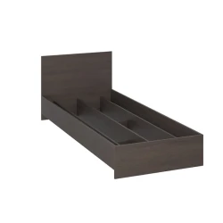 Односпальная кровать Art_tek_yataq (100) 8, ламинат, коричневая, 200x85x100 см