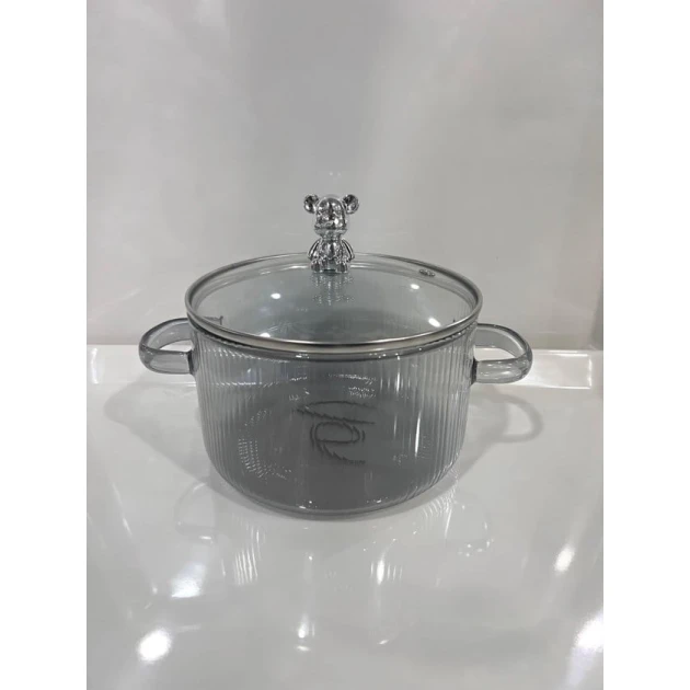 Кастрюля 911miv , 1.8 л, стекло, серая Кастрюля 911miv , 1.8 л, стекло, серая