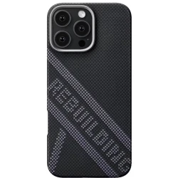 iPhone 16 Pro üçün Pitaka Tactile Woven qara