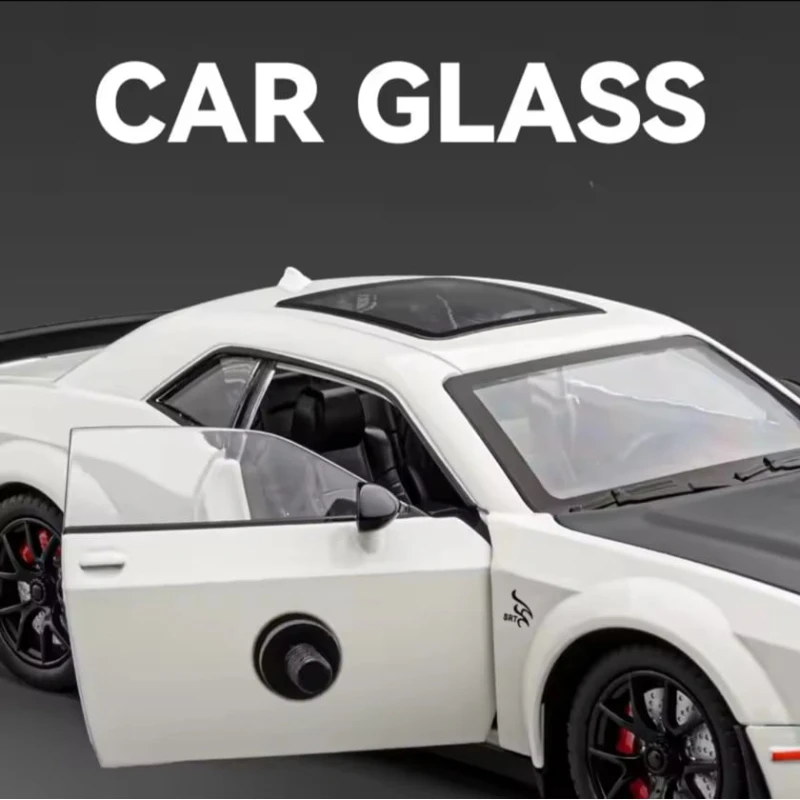 Коллекционная машинка Dodge Challenger Hellcat Redeye F35-ag-352, металл/резина, черная, 20.5x7x5 см