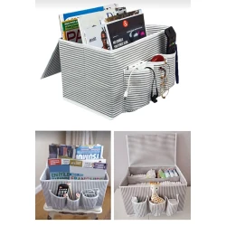 Коробка-органайзер 34×22×22 см, серый