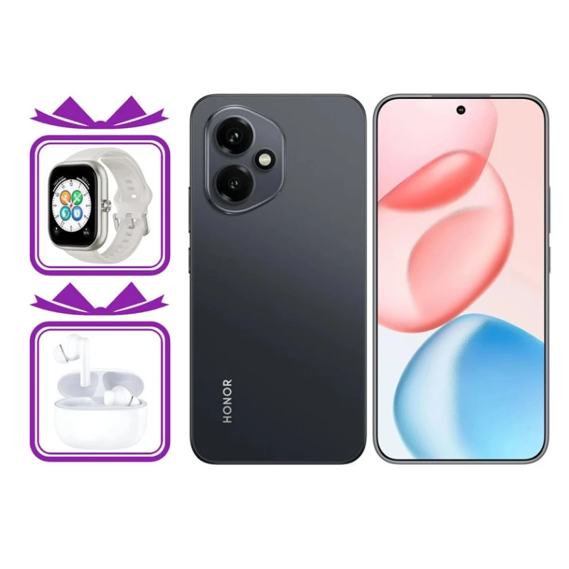 Smartfon Honor 400 12GB/256GB Midnight Black + Hədiyyə Ağıllı saat Honor Watch + Qulaqlıqlar Honor X7 Lite