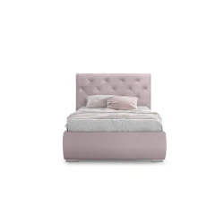 Bir nəfərlik çarpayı Art_tek_yataq(120) 100, laminat/parça, çəhrayı, 85x120x200 sm