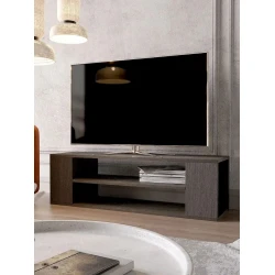 Тумба под ТВ 3563_LETNEWSimpVen, ЛДСП, коричневая, 35.2x32.5x100 см Тумба под ТВ 3563_LETNEWSimpVen, ЛДСП, коричневая, 35.2x32.5x100 см