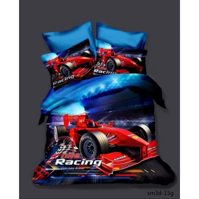 Комплект детского постельного белья MiraNova SF-487, пододеяльник 160х220 см, простыня 160х220 см, наволочки 50х70 см, разноцветный