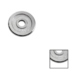 Диск для гантель Gymnic, серебристый, 10 кг