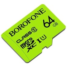 Yaddaş kartı Borofone 64GB MicroSDXC Class 10 Green