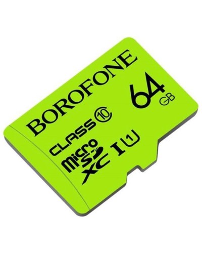 Yaddaş kartı Borofone 64GB MicroSDXC Class 10 Green