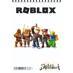 Блокнот Sketchbook R17 Roblox A5, 30 листов, белый Блокнот Sketchbook R17 Roblox A5, 30 листов, белый