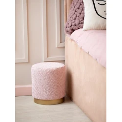 Пуфик 67, ткань, розовый, 40x35x35 см