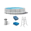 Каркасный бассейн Intex 26724, 457 см, серый