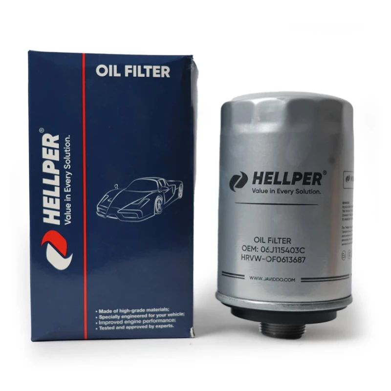 Фильтр масляный Hellper 06J115403C для Audi, Seat, Skoda, Volkswagen A4, A5, A6, A3, TT, Q5, Passat, Golf Фильтр масляный Hellper 06J115403C для Audi, Seat, Skoda, Volkswagen A4, A5, A6, A3, TT, Q5, Passat, Golf