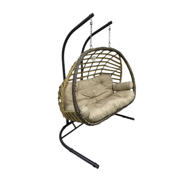 Садовые качели Capri Swings Oylat MyGardenBaku_10026, на 2 человека, коричневые Садовые качели Capri Swings Oylat MyGardenBaku_10026, на 2 человека, коричневые