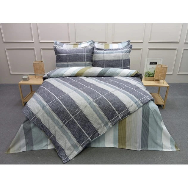 Yataq dəsti FS-495, yorğan üzü 200x220 sm, mələfə 220x240 sm, yastıq üzü 50x70 sm 2 əd, ikinəfərlik, rəngbərəng