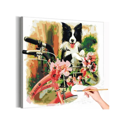 Картина по номерам Собака 20x30 см