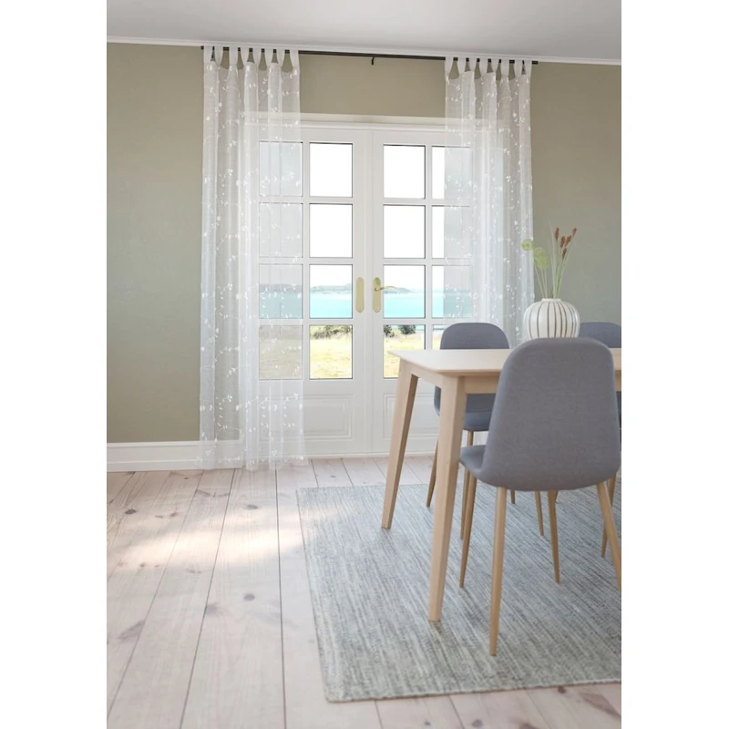 Штора JYSK Dolma, 140x245 см, полиэстер, белый Штора JYSK Dolma, 140x245 см, полиэстер, белый