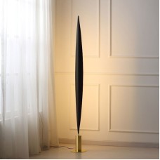 Döşəməüstü lampa Lustore LFL047, qara/qızılı