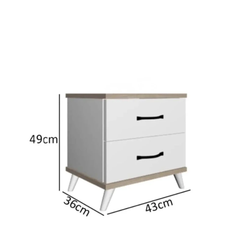Тумба Ev Plus ev_12116025, ЛДСП, белый, коричневый, 43x36x49 см Тумба Ev Plus ev_12116025, ЛДСП, белый, коричневый, 43x36x49 см