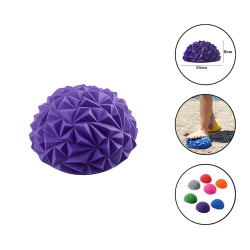 Полукруглый массажный мяч для ног Gymnic 1022 ПВХ, фиолетовый, 16 см