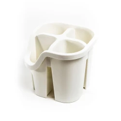 Сушилка для столовых приборов Hom-me 100931, 13x14x14 см, пластик, бежевая