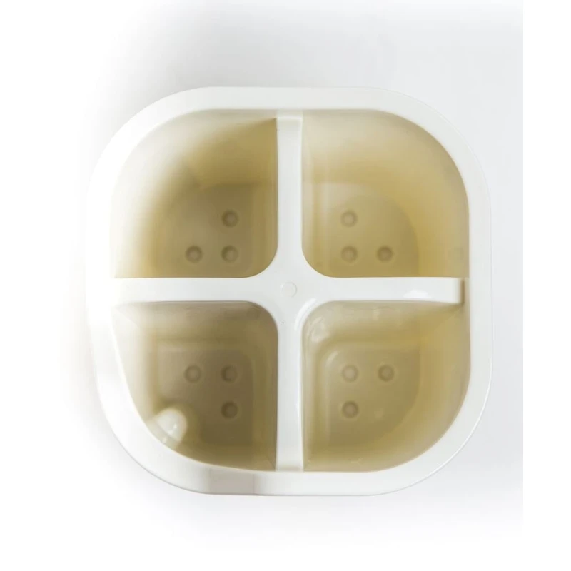 Сушилка для столовых приборов Hom-me 100931, 13x14x14 см, пластик, бежевая Сушилка для столовых приборов Hom-me 100931, 13x14x14 см, пластик, бежевая