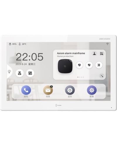 IP монитор для домофона Hikvision DS-KH9510-WTE1 White