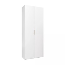 Şkaf Art Mebel Art-80-3, LDSP, ağ, 50х80х210 sm