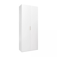 Şkaf Art Mebel Art-80-3, LDSP, ağ, 50х80х210 sm
