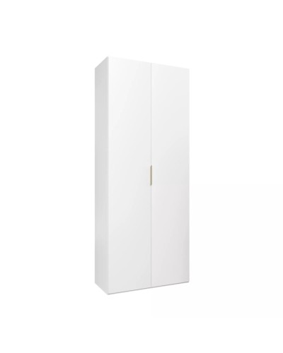 Şkaf Art Mebel Art-80-3, LDSP, ağ, 50х80х210 sm