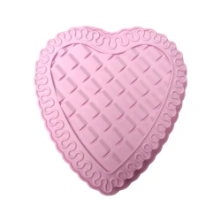 Keks üçün qəlib NH-Q90Q, 21x3 sm, silikon, çəhrayı