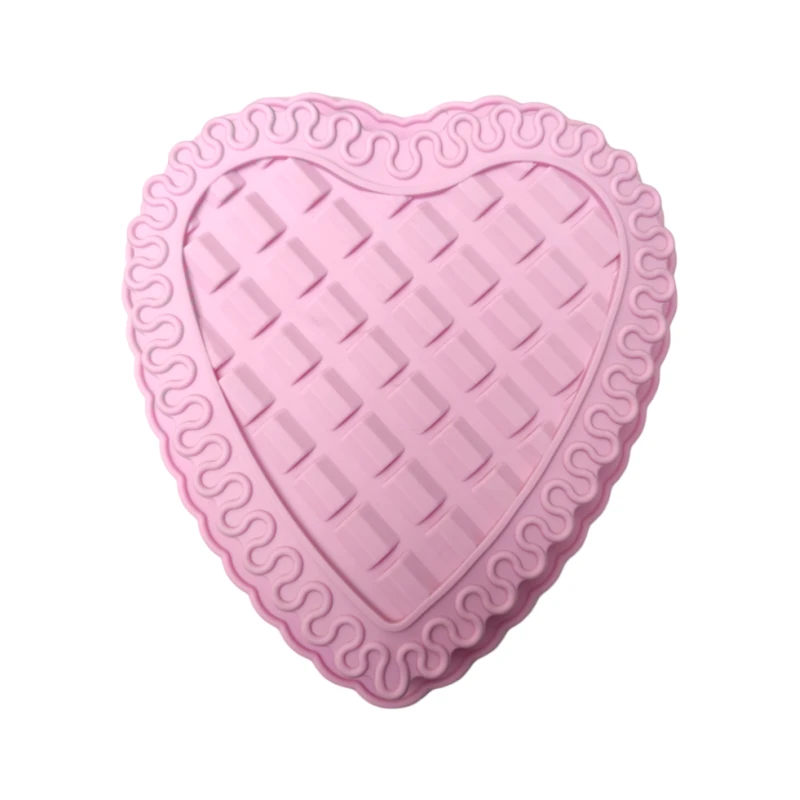 Keks üçün qəlib NH-Q90Q, 21x3 sm, silikon, çəhrayı