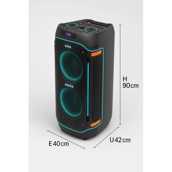 Портативная колонка Euroacs 120 Вт RGB