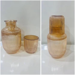 Графин 6921-705, 0.5 л, стекло, с крышкой-стаканом, золотистый Графин 6921-705, 0.5 л, стекло, с крышкой-стаканом, золотистый