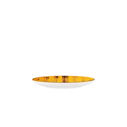 Тарелка десертная Wilmax WL‑668411/A, круглая, 18 см, фарфор, желтая