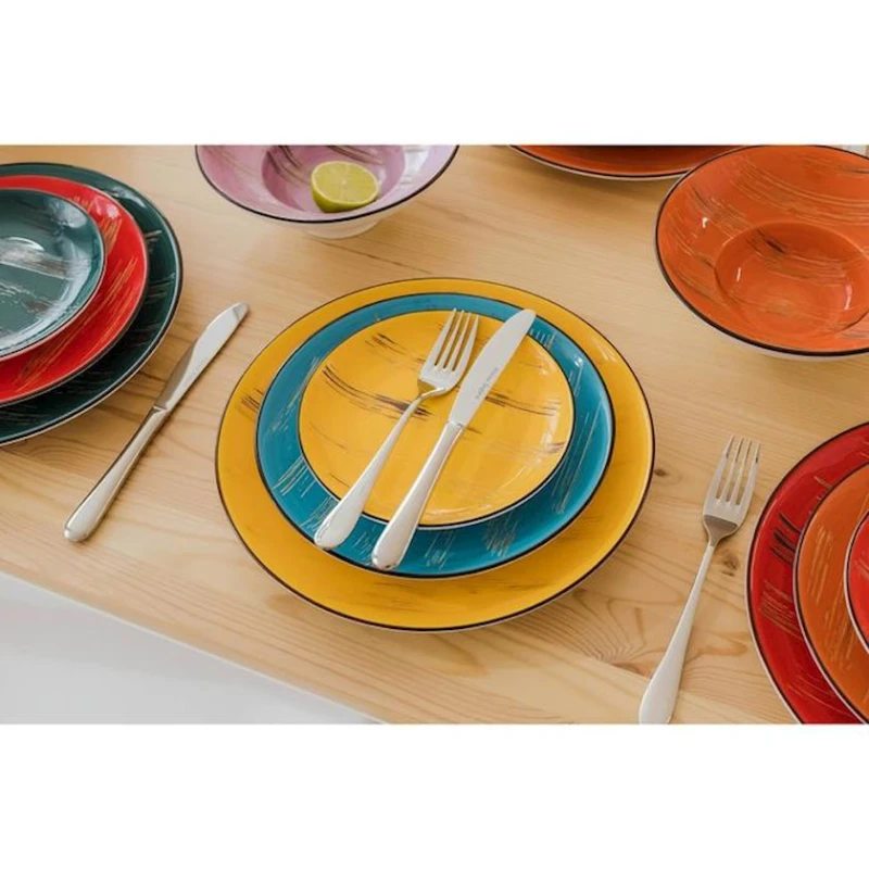 Тарелка десертная Wilmax WL‑668411/A, круглая, 18 см, фарфор, желтая Тарелка десертная Wilmax WL‑668411/A, круглая, 18 см, фарфор, желтая