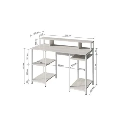 Письменный стол Comp Games White, 87х55х120 см, белый