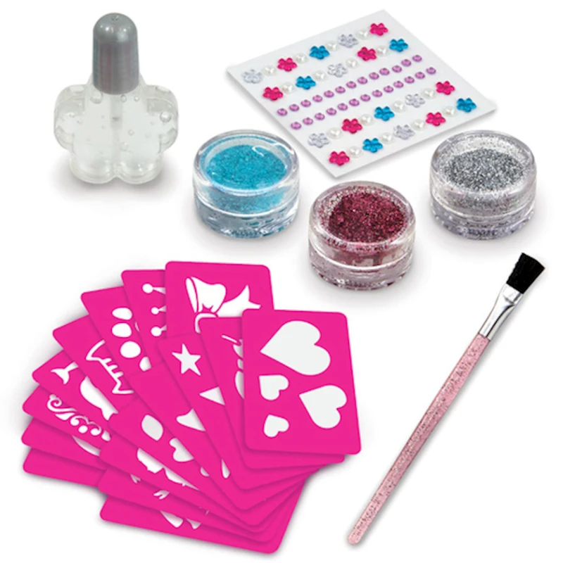 Набор для тату Addo 315-15128-B Unique Boutique Glitter Tattoos and Gems, 5+ лет