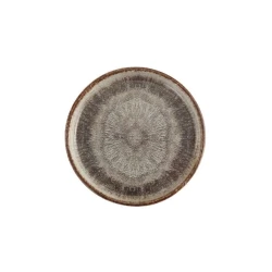 Тарелка Porland Stoneware Iris, круглая, 27 см, коричневая