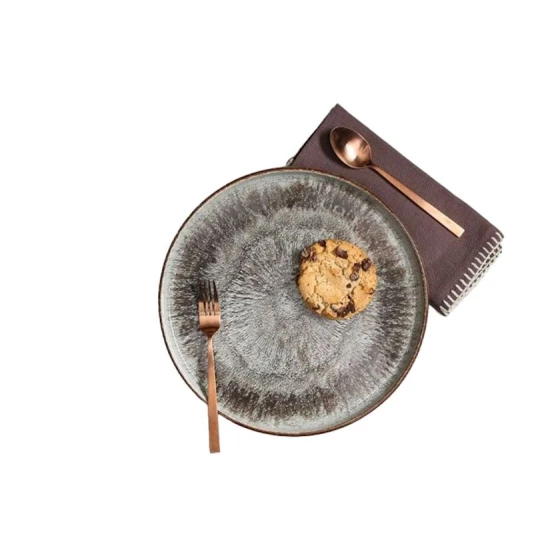 Тарелка Porland Stoneware Iris, круглая, 27 см, коричневая Тарелка Porland Stoneware Iris, круглая, 27 см, коричневая