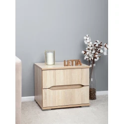 Прикроватная тумбочка Letta 50x43x45 см, ЛДСП, древесный