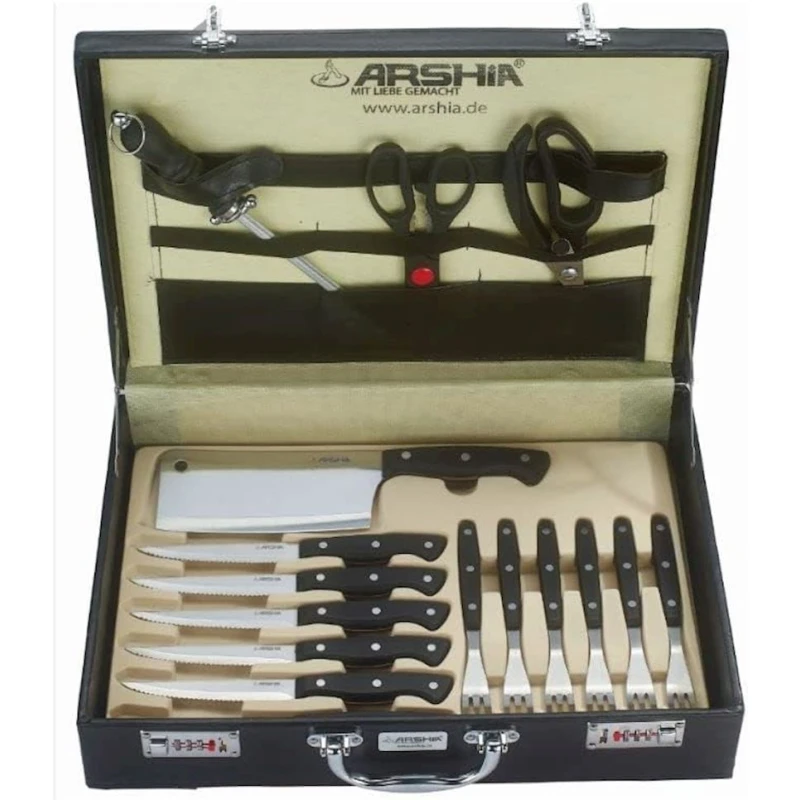 Набор ножей Arshia K50-2924, 32 предмета, нержавеющая сталь Набор ножей Arshia K50-2924, 32 предмета, нержавеющая сталь