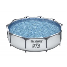 Çərçivəli yerüstü hovuz Bestway Pro Max 56406, dairəvi, 305x76 sm, boz