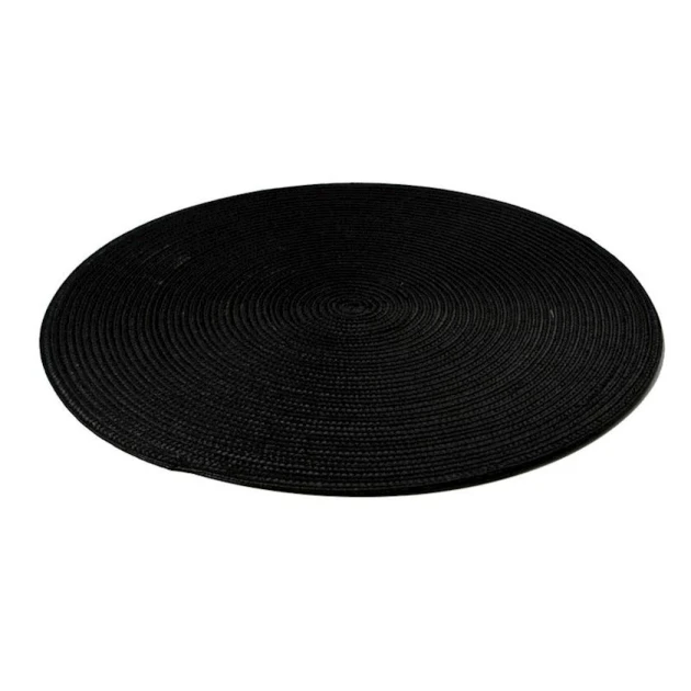 Сервировочный коврик Porland 04STY005186, полиуретан, черный, 38 см