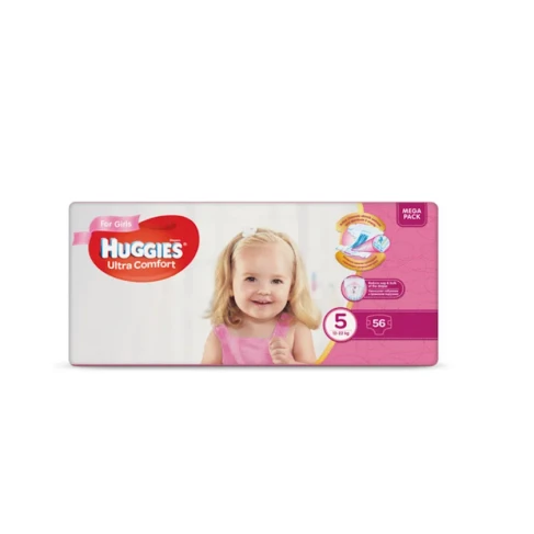 Подгузники Huggies Ultra Comfort 5 для девочек 56 шт