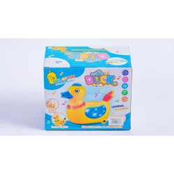 Интерактивная игрушка Утка, 17x15 см, световая, музыкальная, желтая, 3+ Интерактивная игрушка Утка, 17x15 см, световая, музыкальная, желтая, 3+