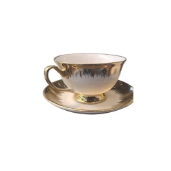 Çay fincanı nəlbəki ilə MagiDeal SE127, qızılı