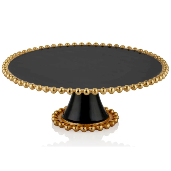 Стойка для торта Porland Beaded Sunum TB1VNS35227B, черный, 33x33x12 см Стойка для торта Porland Beaded Sunum TB1VNS35227B, черный, 33x33x12 см