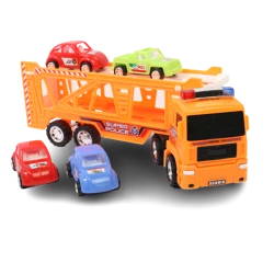 Avtomobil daşıyıcısı AS-185, narıncı, 4 əd mini maşın ilə, 7х9х32 sm