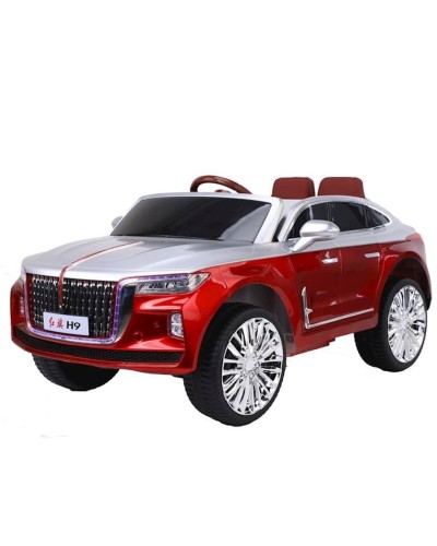 Uşaq elektrik avtomobili Hongqi H9 FAW, qırmızı-boz